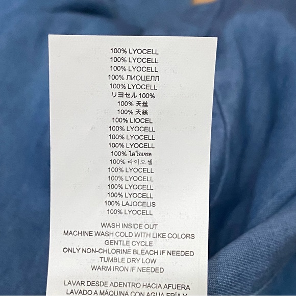 MICHAEL Michael Kors Chambray Lyocell Belted Casual Wide Leg  Capri Pants Size 8 - Picture 13 of 15